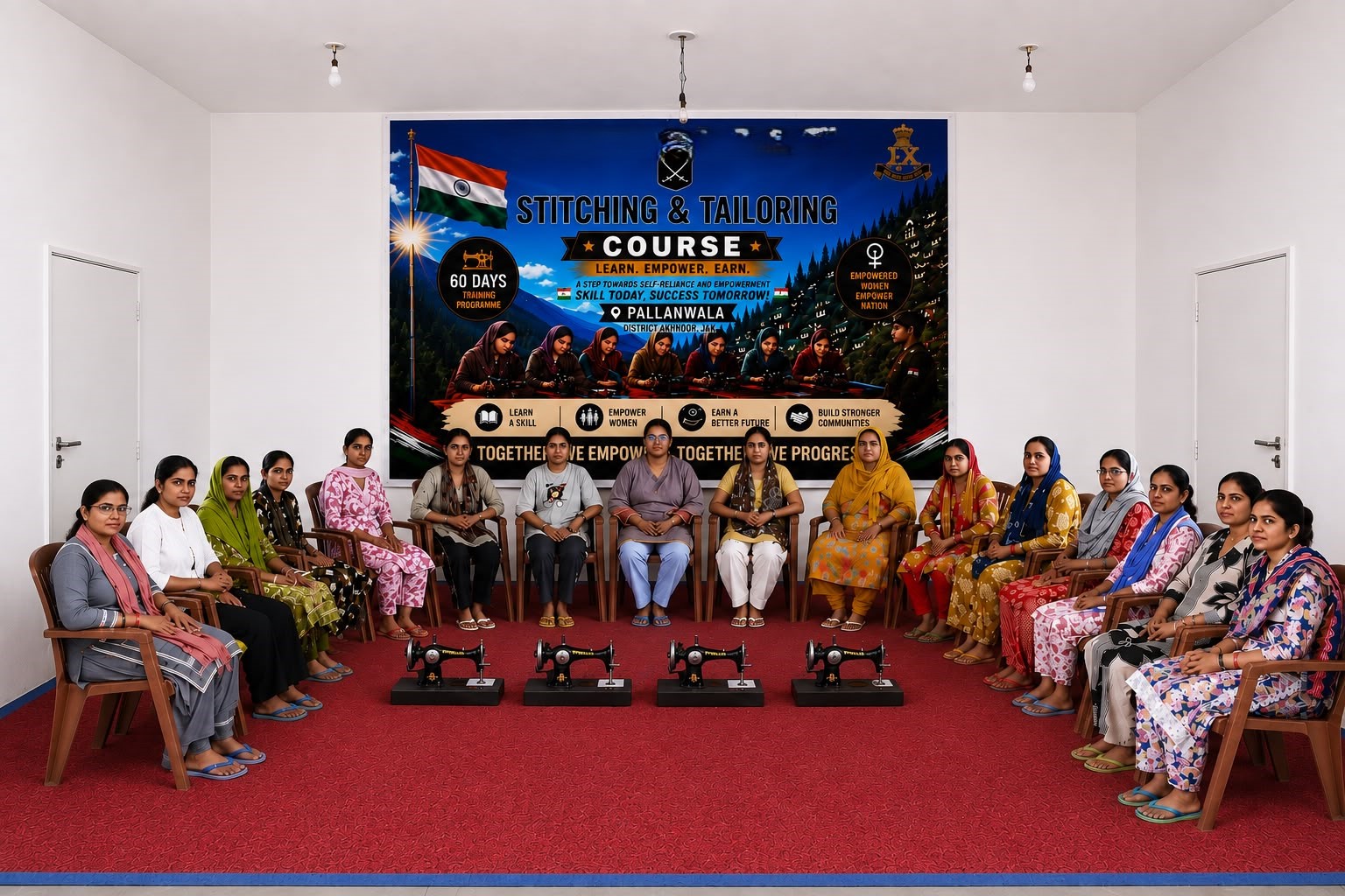Army conducts two-month stitching and tailoring course for women at Pallanwala