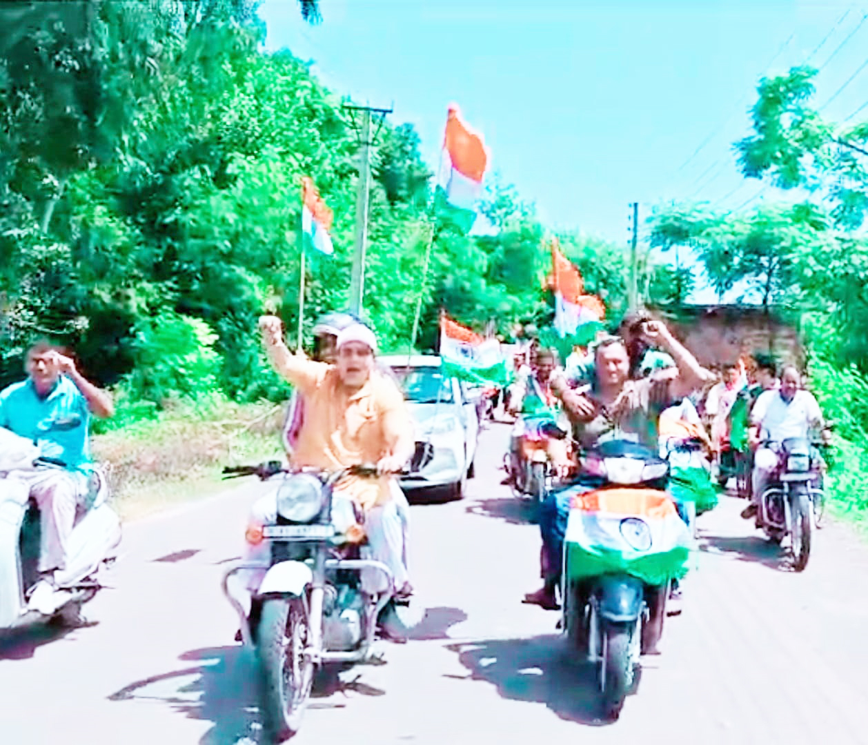 BJP OBC Morcha holds massive Tiranga Rally in Phallain