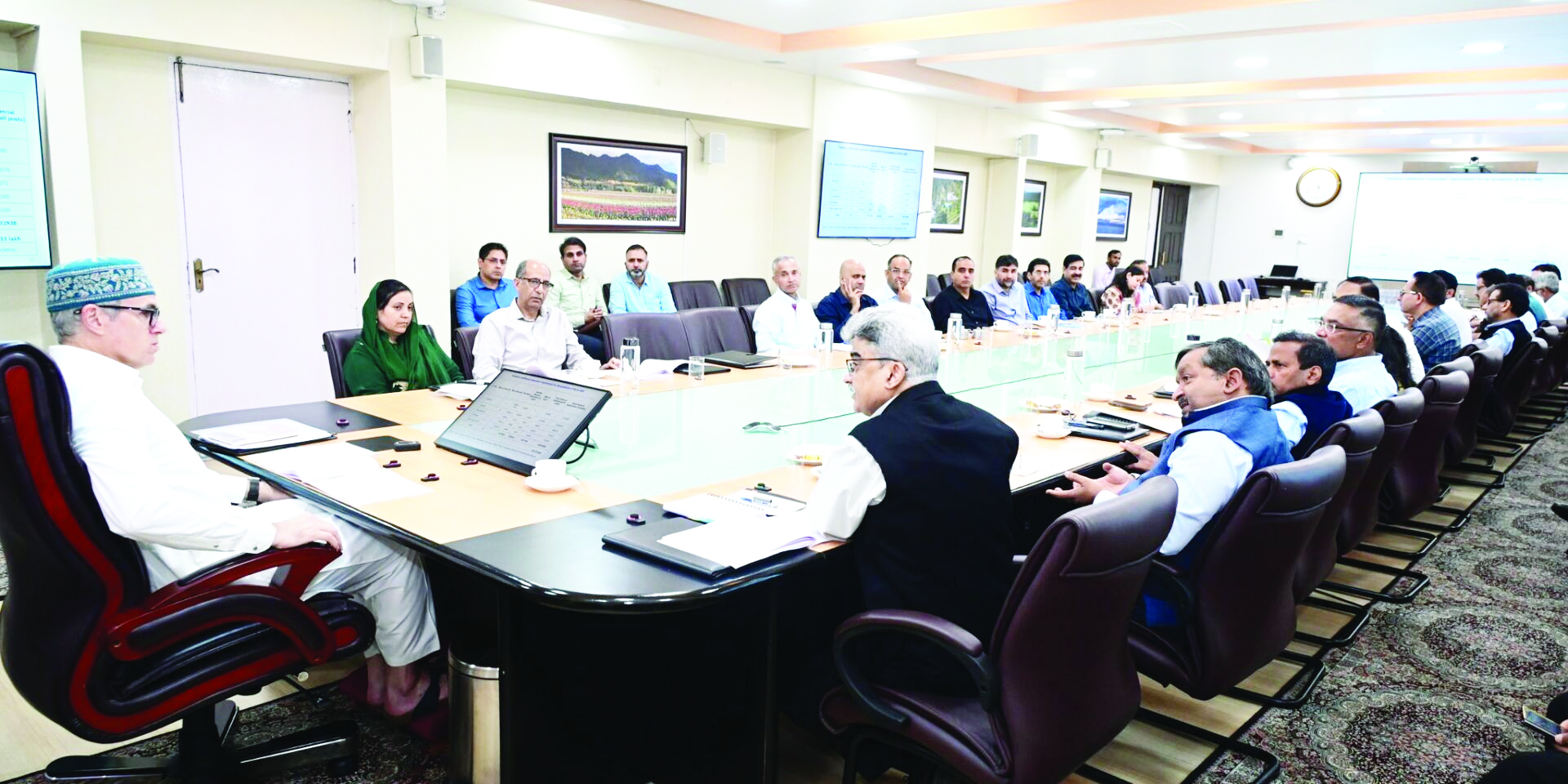 CM Omar chairs review meeting of school education department in Srinagar