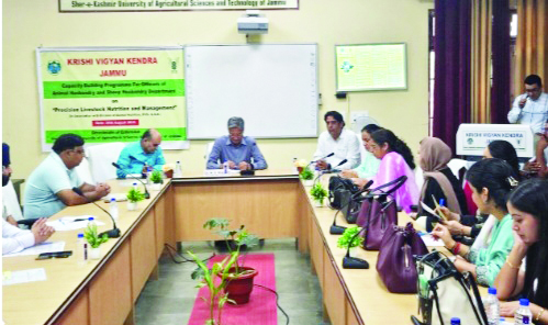 Capacity Building Programme on “Precision Livestock Nutrition and Management” organised by KVK Jammu