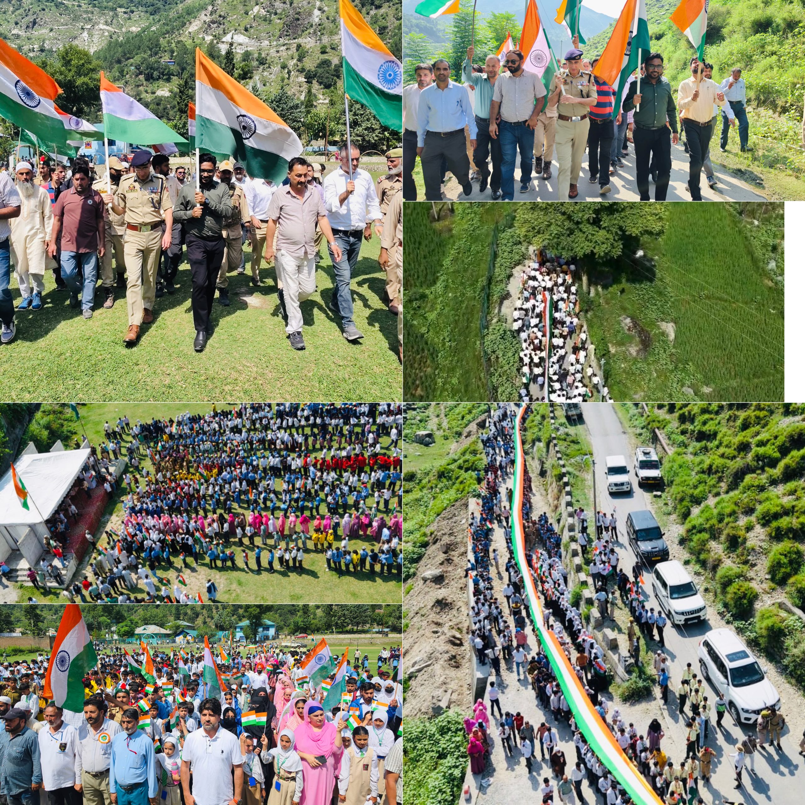 DC, SSP lead Mega Tiranga Rally at Iconic Vibrant Village Teetwal under Har Ghar Tiranga Campaign