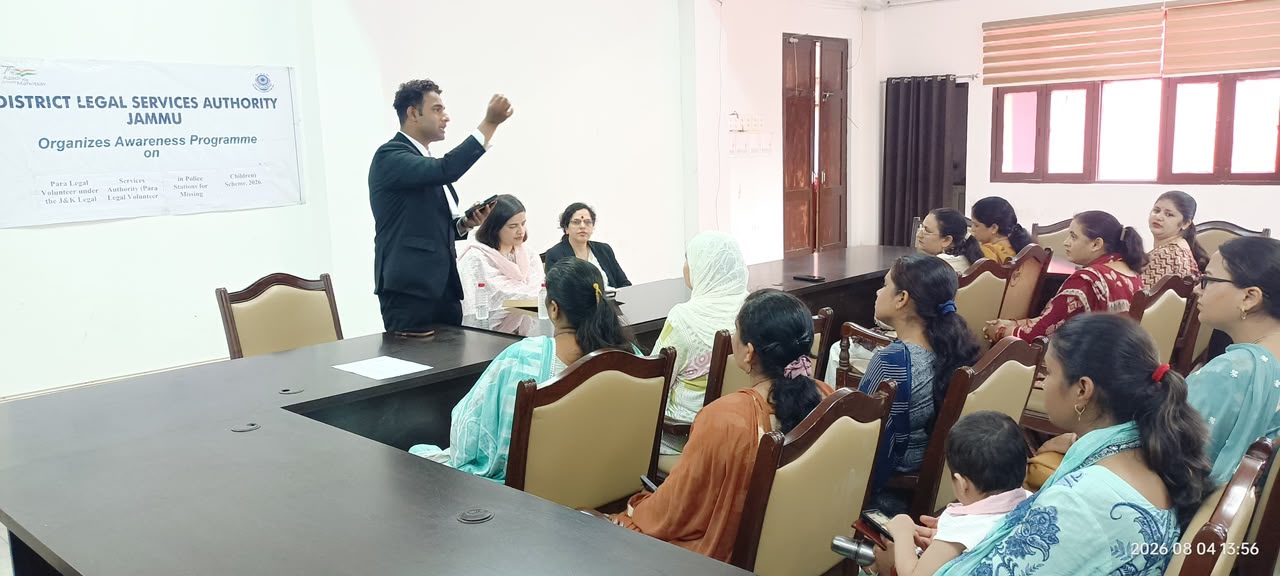 DLSA Jammu conducts capacity-building programme for PLVs on Child Protection