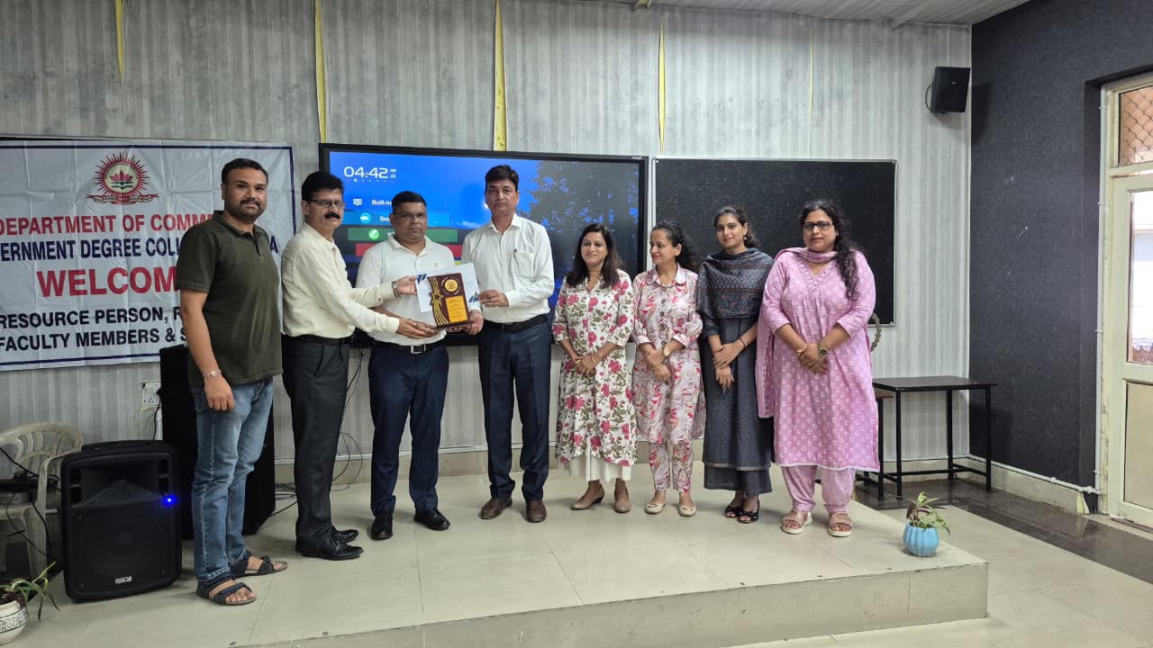 Department of B.Com and BBA of GDC Kathua organizes awareness lecture on cyber security Department of B.Com and BBA of GDC Kathua organizes awareness lecture on cyber security