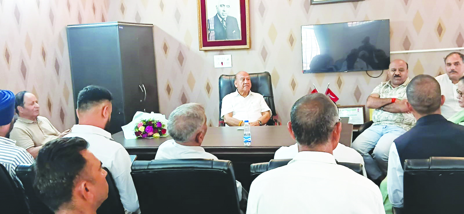 Over a Dozen Deputations Meet Dy. CM Surinder Choudhary at NC Headquarters