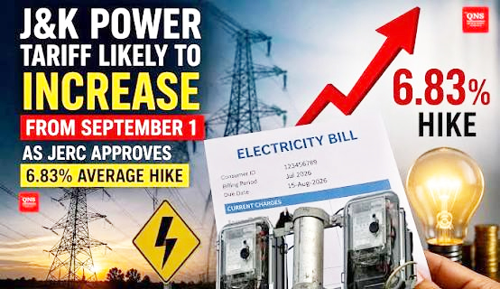 New electricity rates to apply across Jammu Kashmir from September 1