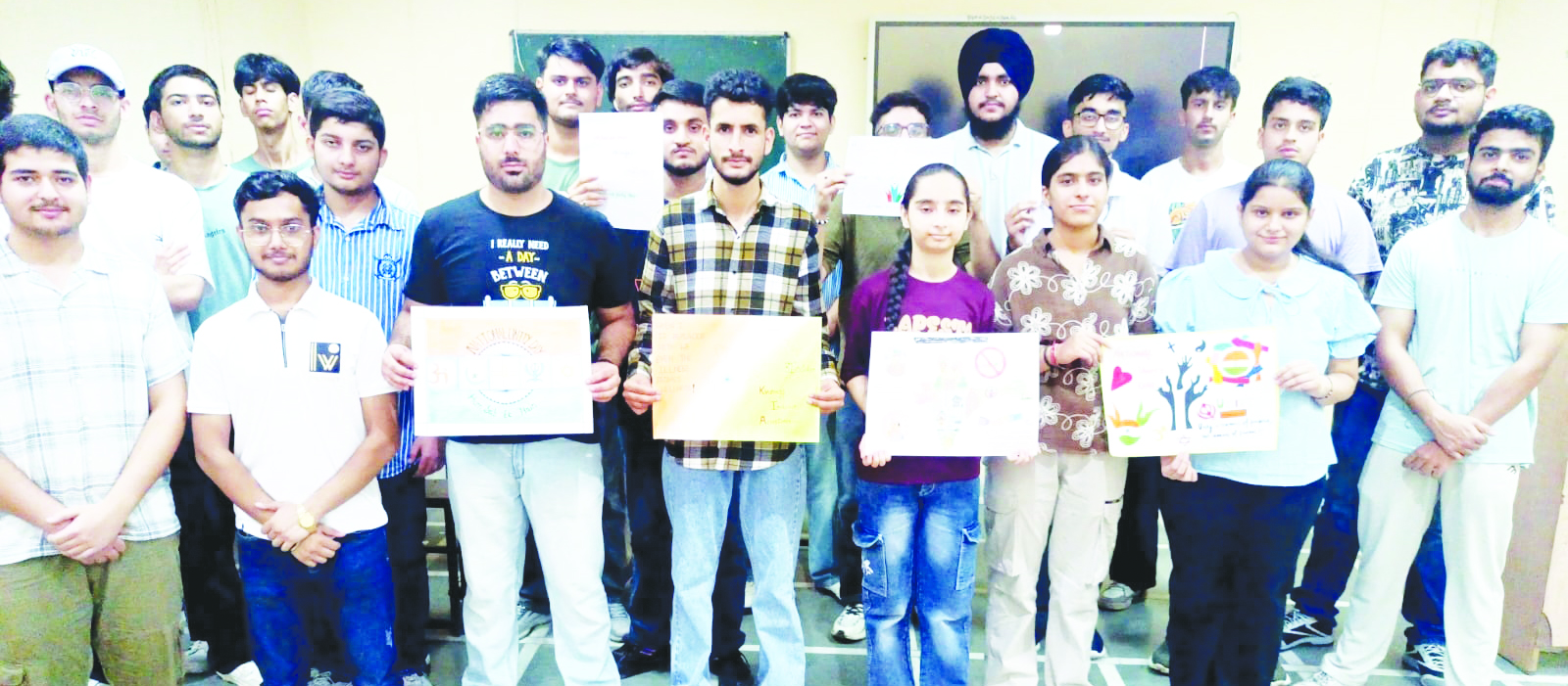 GCET Jammu organises poster making and slogan writing competition on “Naya Bharat Viksit Bharat”