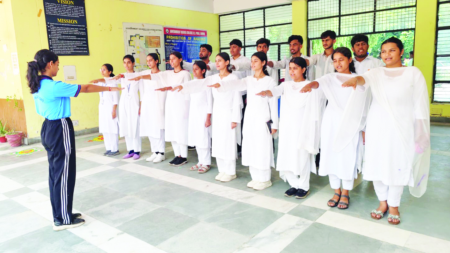 GDC R S Pura organises Rangoli competition under Har Ghar Tiranga Campaign–2026