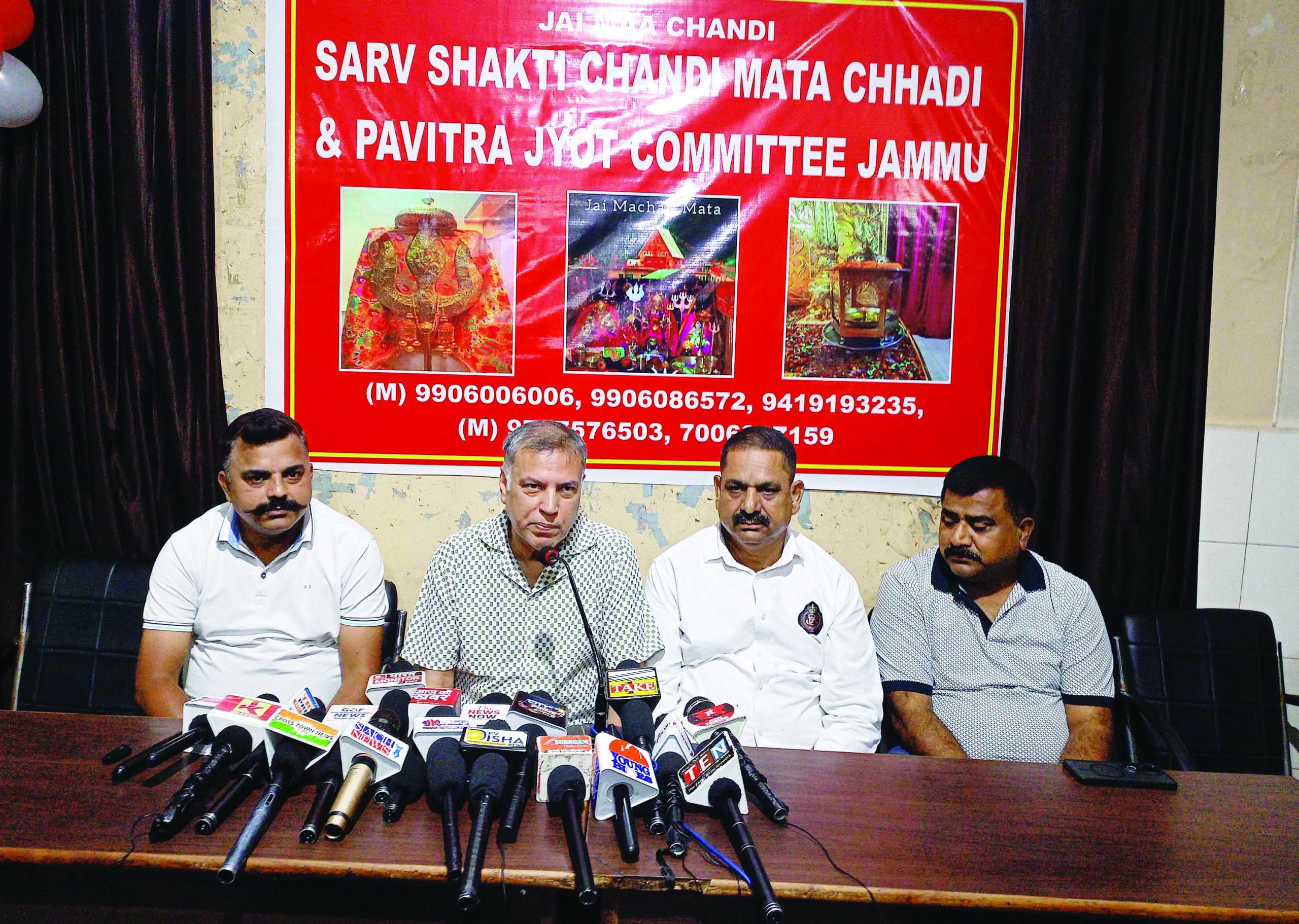Holy Chhari and Akhand Jyoti Yatra to Shri Machail Mata Shrine to commence from Jammu