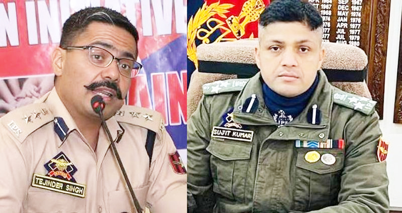 14 Police Officers transferred in J&K; Tejinder Singh IG Jammu, Sujit Kumar posted IG Kashmir