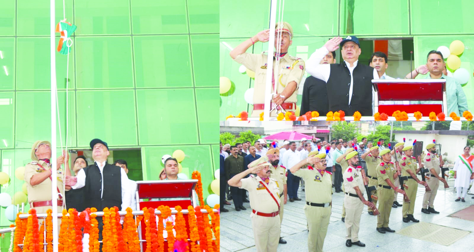 Independence Day celebrated at Zonal Headquarters Crime Branch Jammu Independence Day celebrated at Zonal Headquarters Crime Branch Jammu