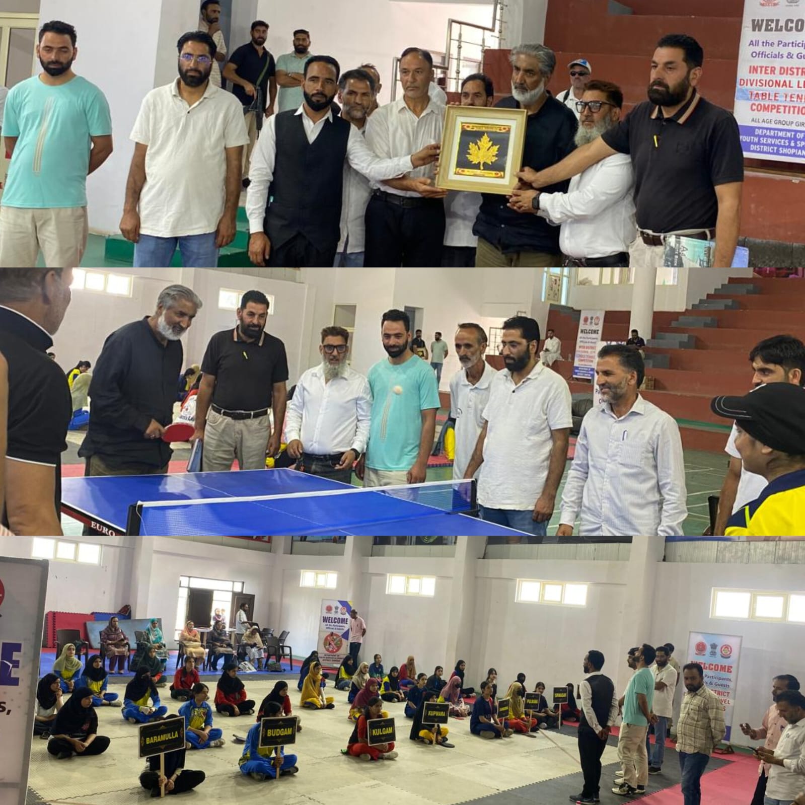 Inter District Divisional Level Table tennis championship inaugurated at Indoor Stadium Shopian