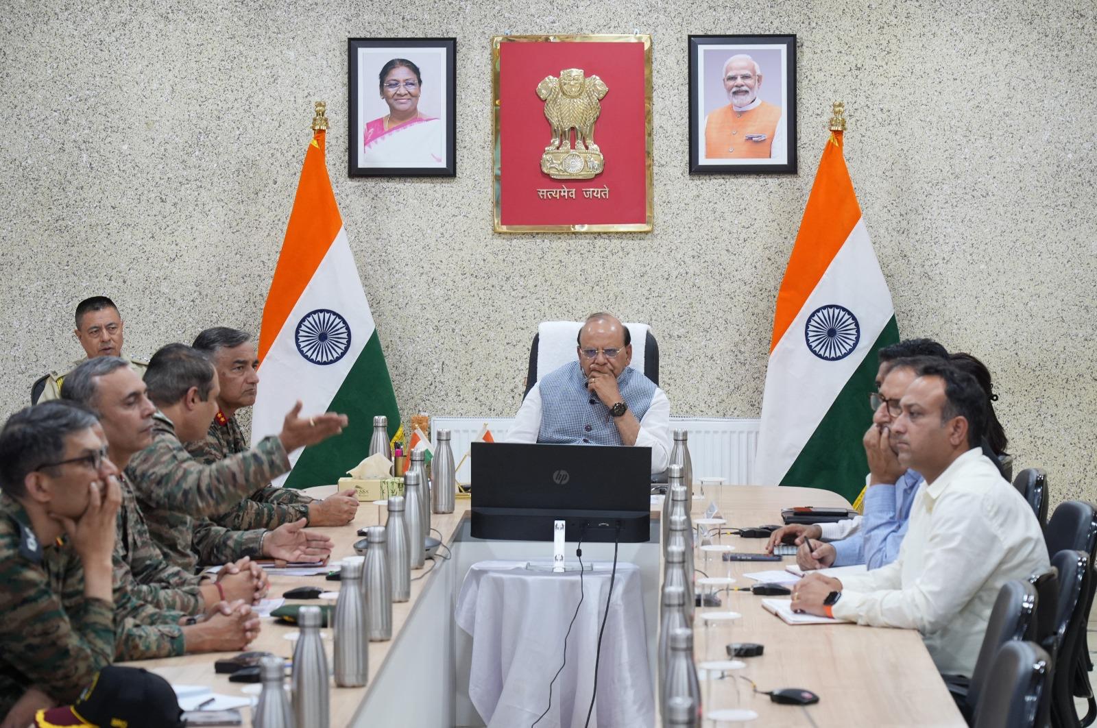 LG Saxena reviews preparedness to mitigate landslides and rockfalls in Ladakh LG Saxena reviews preparedness to mitigate landslides and rockfalls in Ladakh