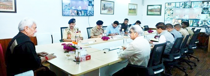 LG Manoj Sinha chairs High-Level security review meeting