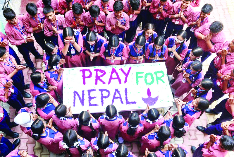 Jammu School Children Offer Prayers, Contribute To Nepal Flood Relief
