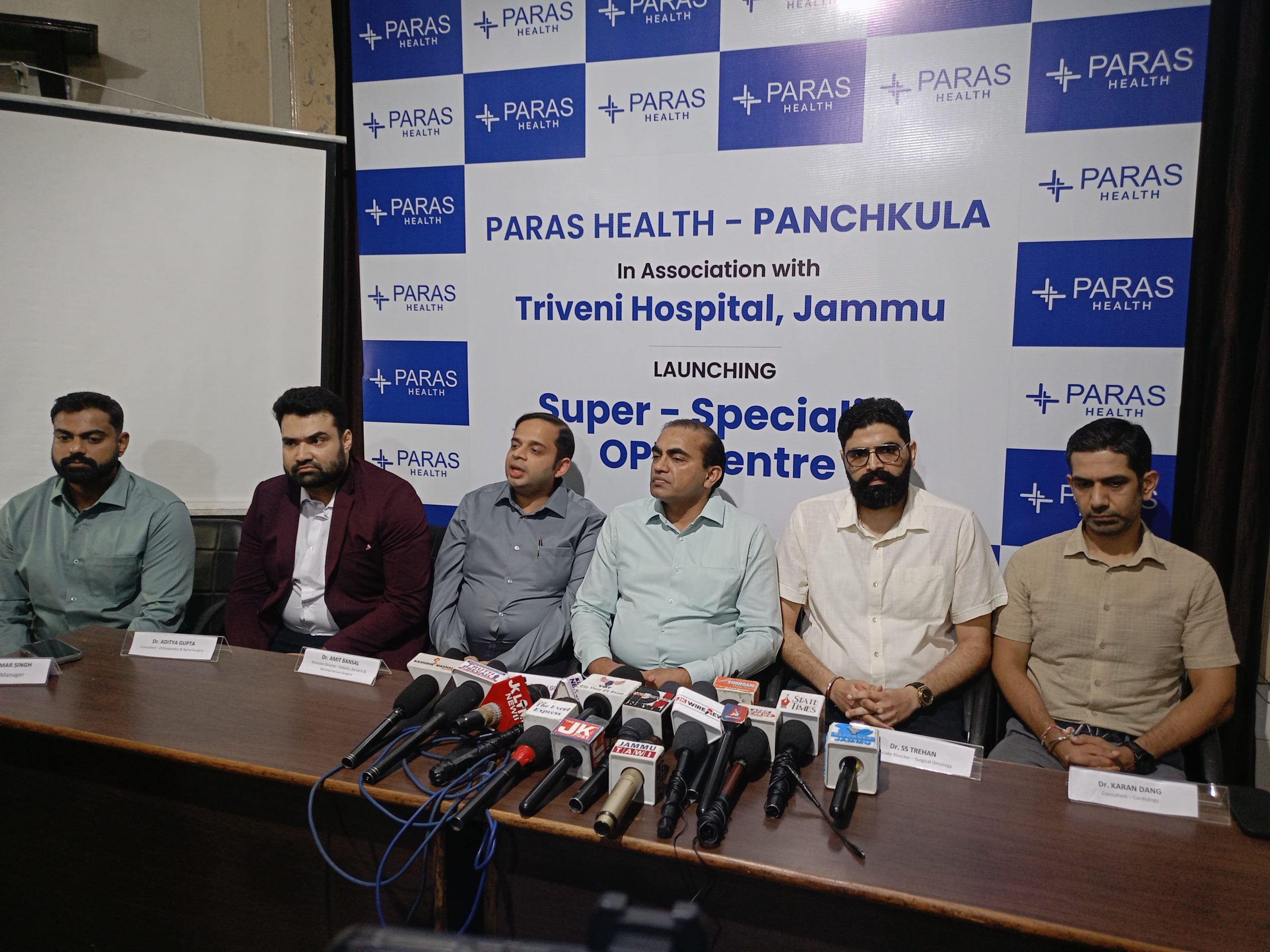 Paras Health Panchkula launches Super-Speciality OPD at Triveni Nursing Home in Jammu
