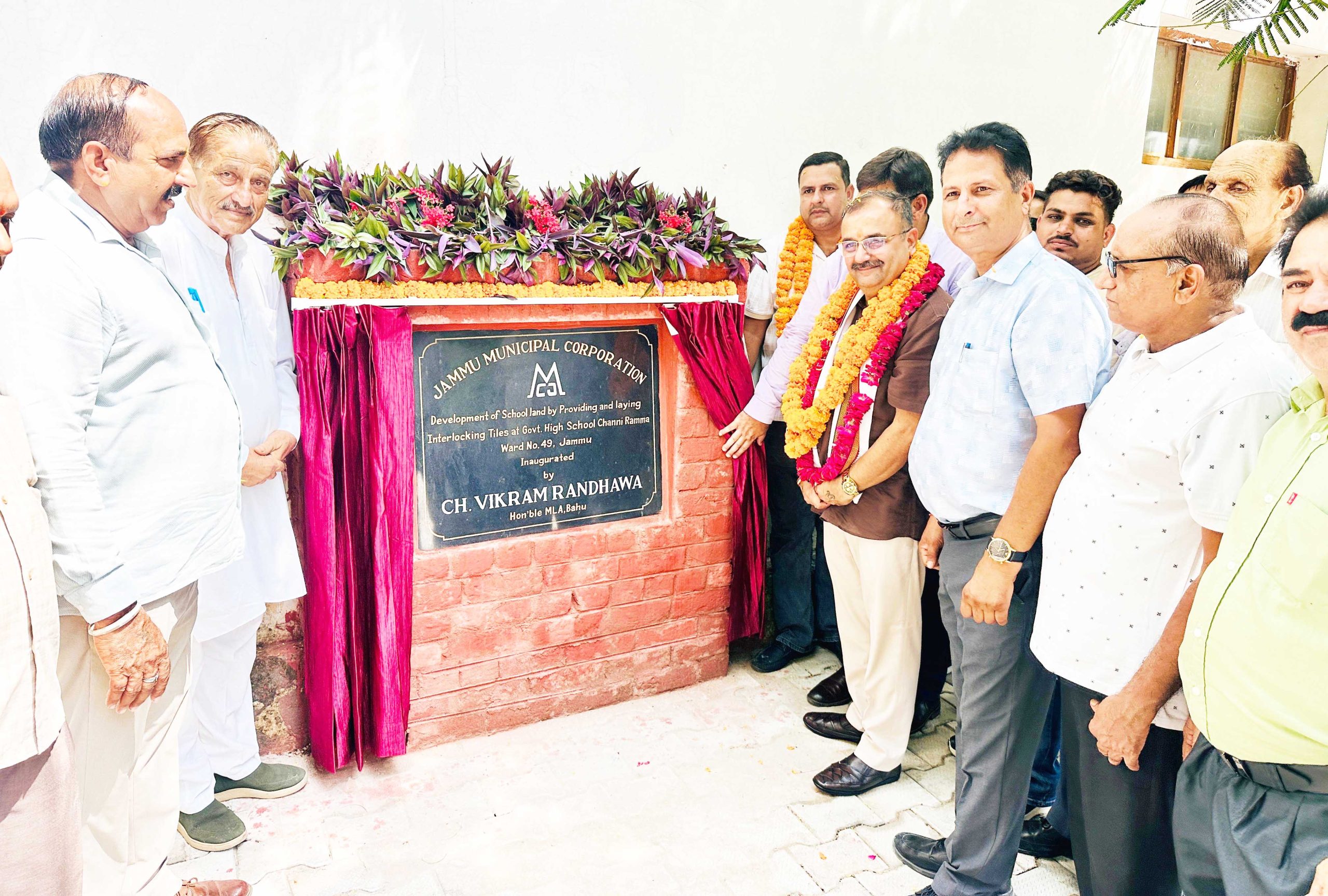 Randhawa inaugurates development work at GHS Channi Rama