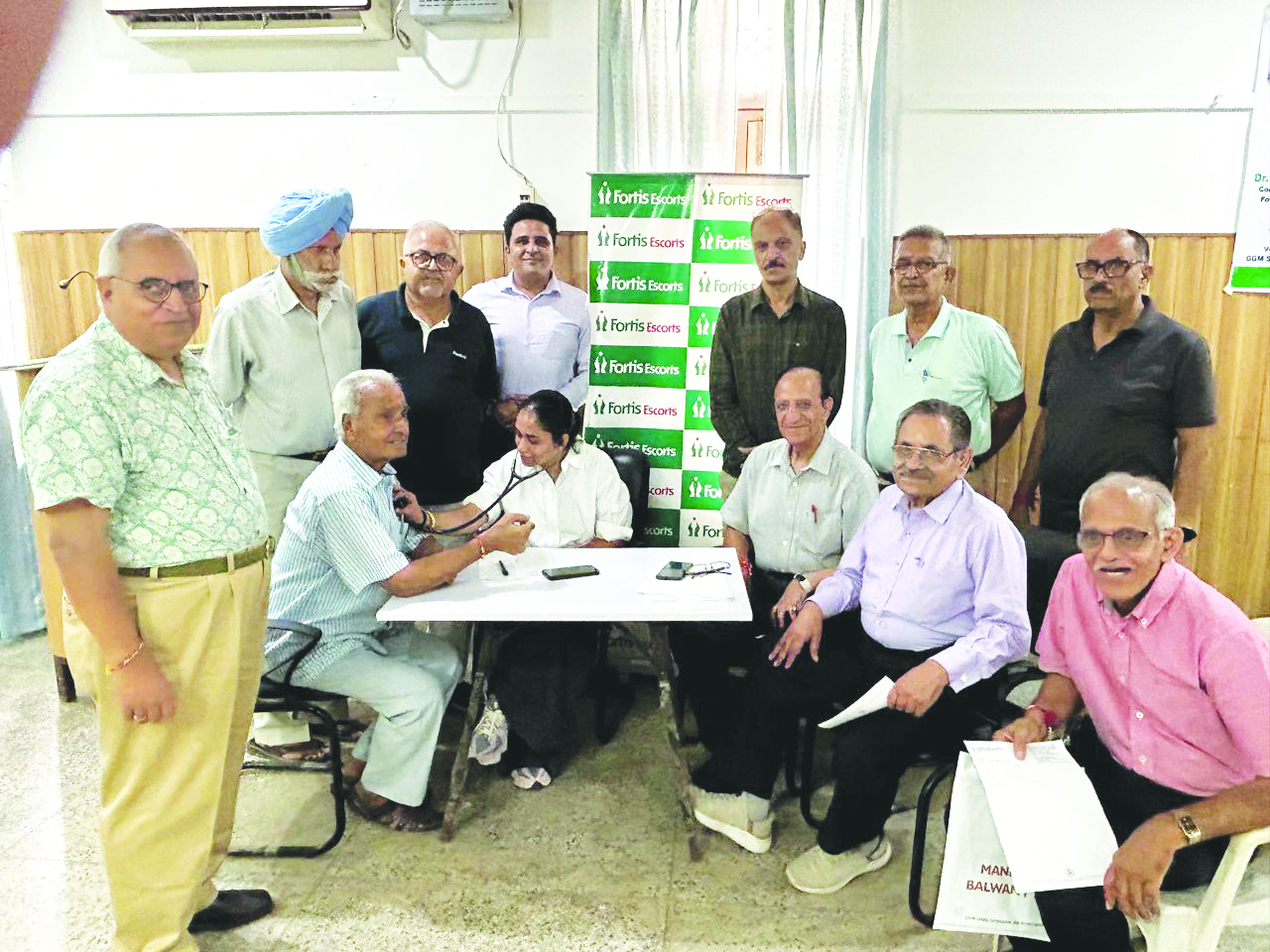 Retired Officers Forum Jammu organizes Heart Check up camp