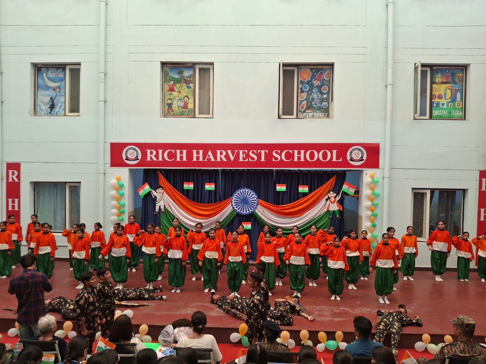 Rich Harvest School celebrates Independence Day with patriotic fervour