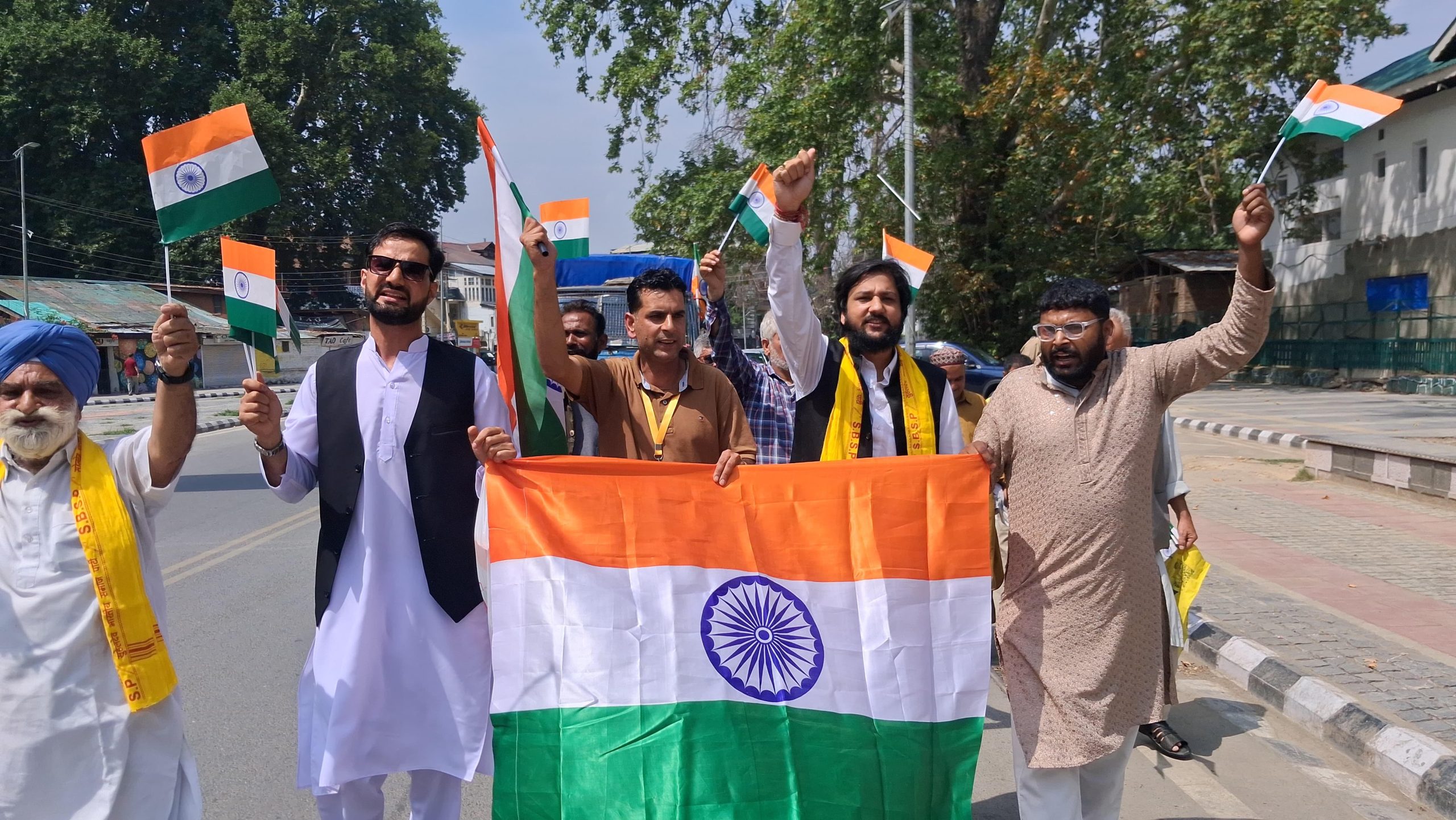 Suheldev Bharatiya Samaj Party organises Grand Tiranga Rally in Srinagar Suheldev Bharatiya Samaj Party organises Grand Tiranga Rally in Srinagar