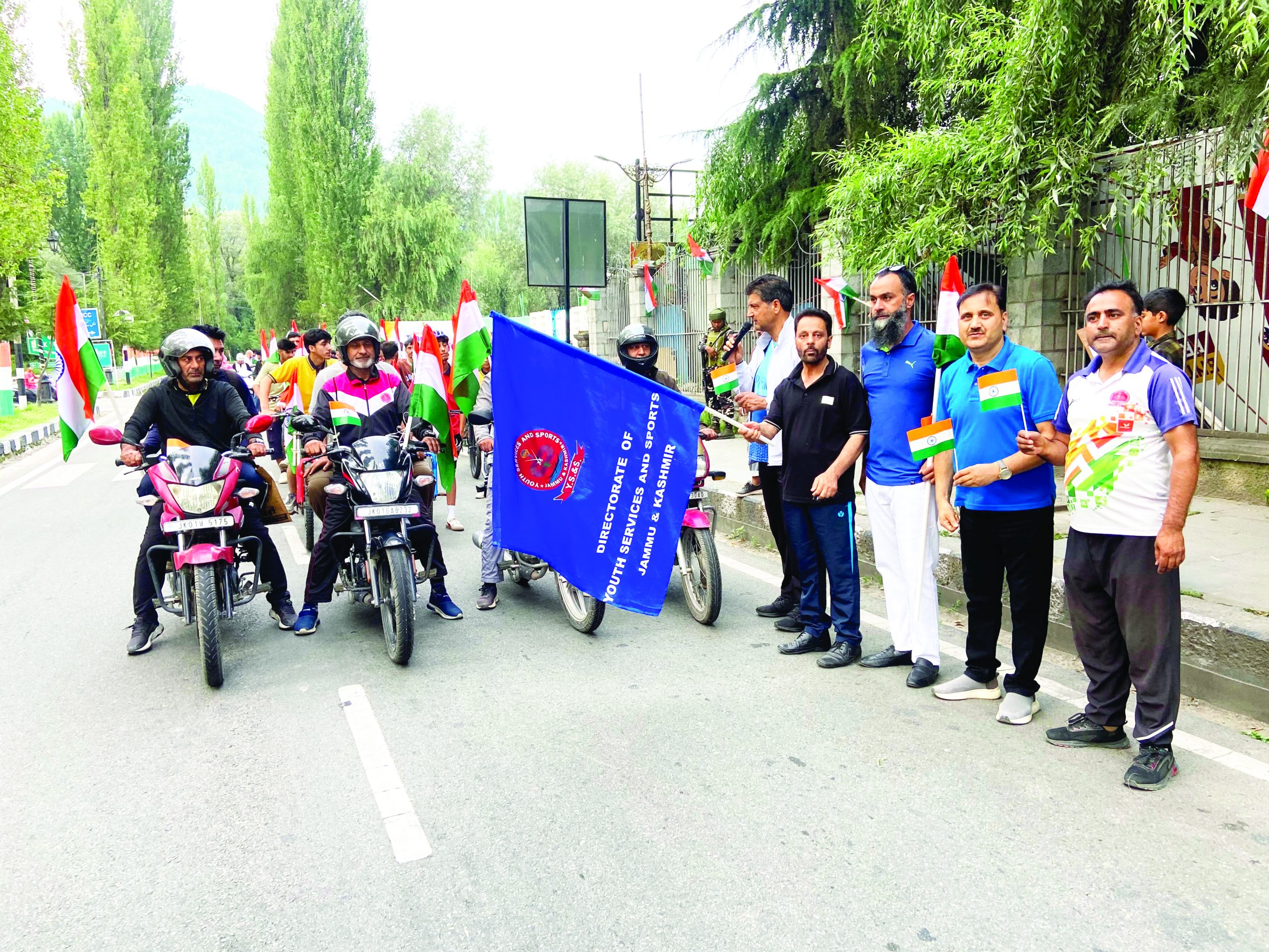 Tiranga Cycle Rally held in Srinagar under Har Ghar Tiranga Campaign 2026 Tiranga Cycle Rally held in Srinagar under Har Ghar Tiranga Campaign 2026