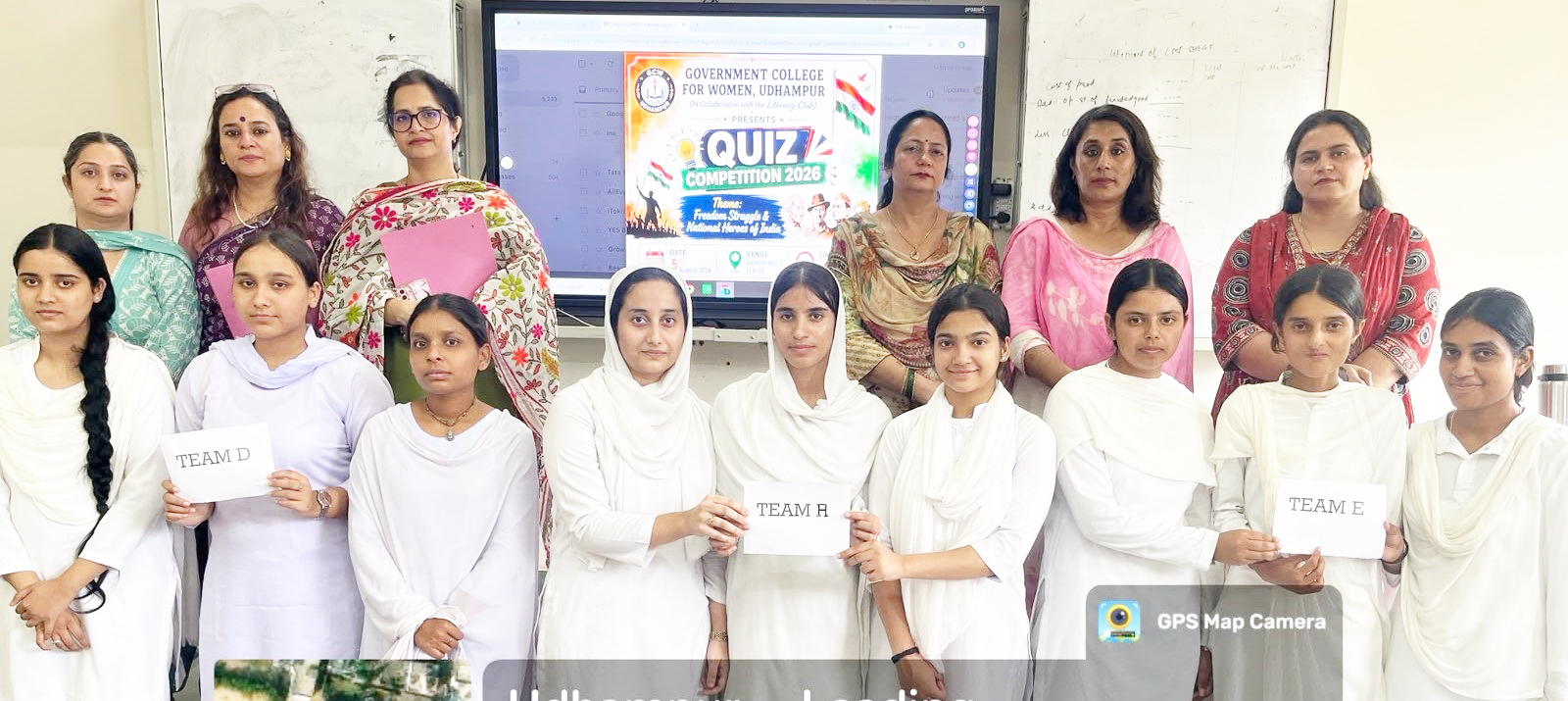 GCW Udhampur organises Quiz Competition on “Celebrating our National Heroes and the Essence of Freedom” GCW Udhampur organises Quiz Competition on “Celebrating our National Heroes and the Essence of Freedom”