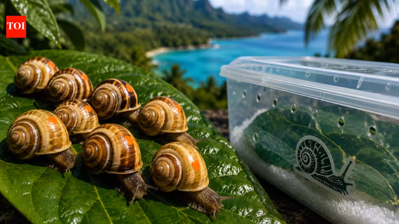 In 1989, Detroit Zoo began helping save snails wiped out in the wild; 37 years later, 500 are travelling 5,000 miles to Tahiti, part of a program that has returned 17,000