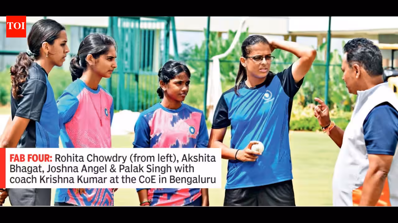 Gen Next sets the pace: Four young women fast bowlers eye India selection after 13,000-strong talent hunt | Cricket News Gen Next sets the pace: Four young women fast bowlers eye India selection after 13,000-strong talent hunt | Cricket News