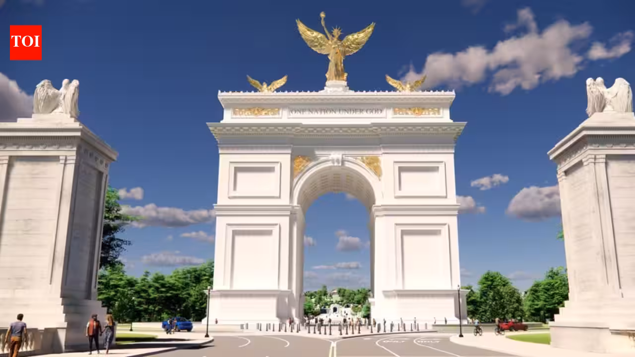US Democrat urges House Speaker to sue Trump admin over triumphal arch, says Congress never approved fundsUS Democrat urges House Speaker to sue Trump admin over triumphal arch, says Congress never approved funds | World News US Democrat urges House Speaker to sue Trump admin over triumphal arch, says Congress never approved fundsUS Democrat urges House Speaker to sue Trump admin over triumphal arch, says Congress never approved funds | World News