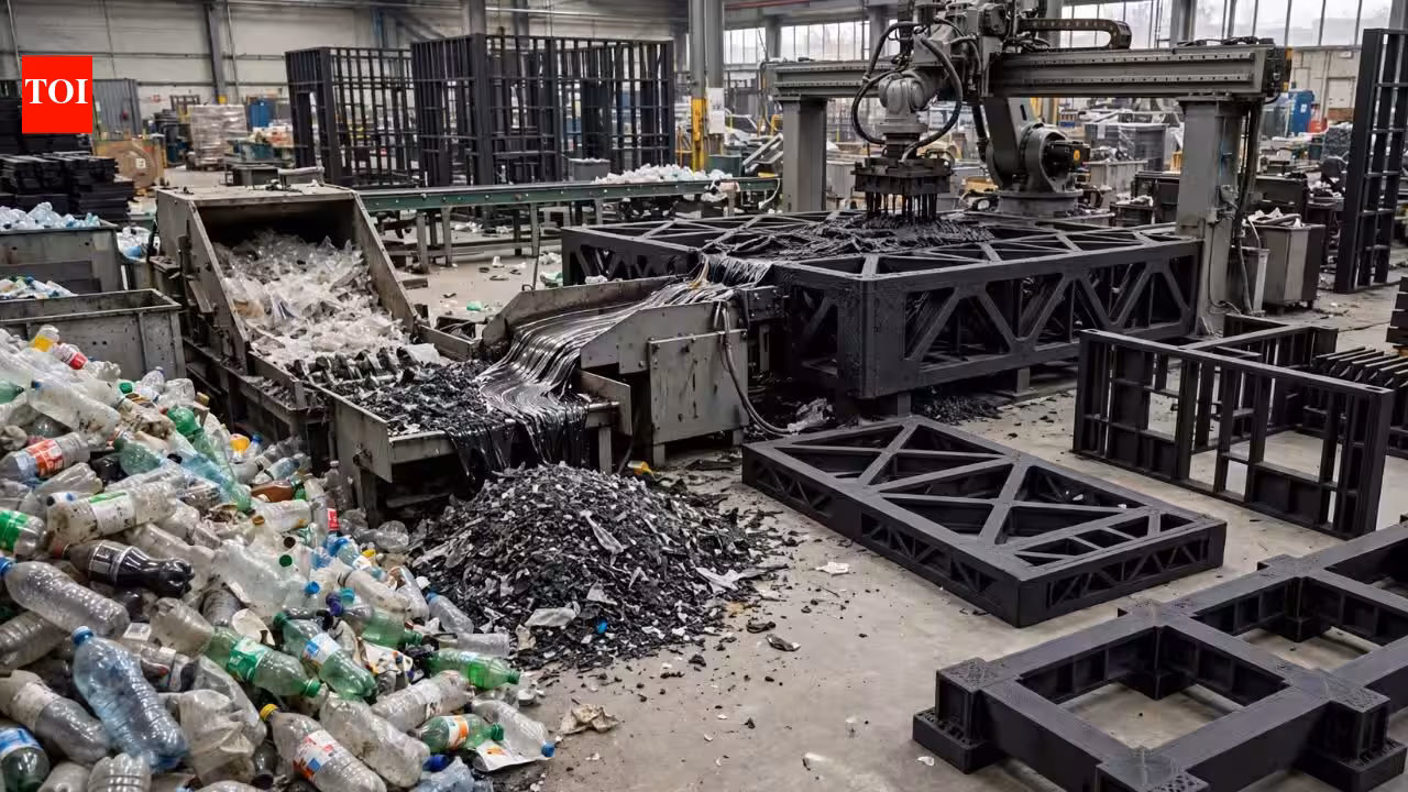 MIT scientists developed a way to turn discarded plastic into strong building materials, with recycled composites already used in a 40-foot bridge |