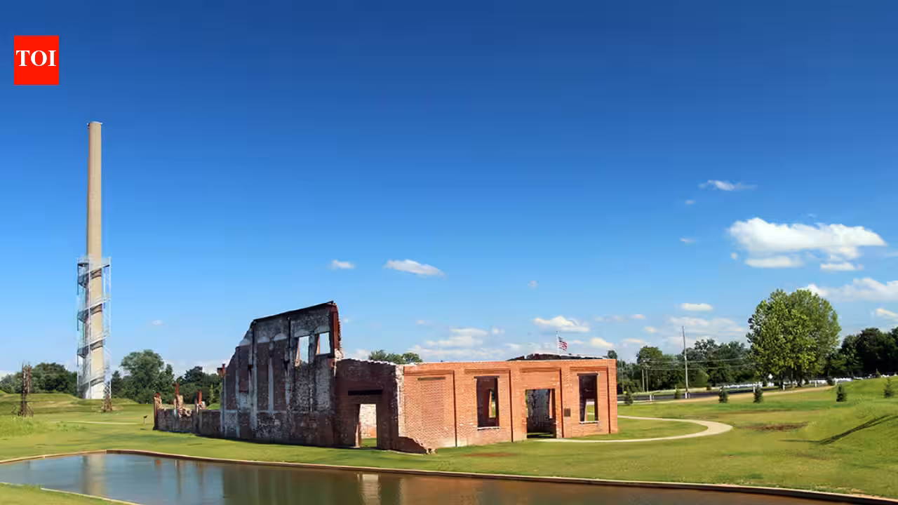 In 2013, an Ohio conservancy bought a 75-acre former glass-factory site; two years later, it reopened as part of a 250-acre park with quarry lakes and a 286-foot smokestack observation tower