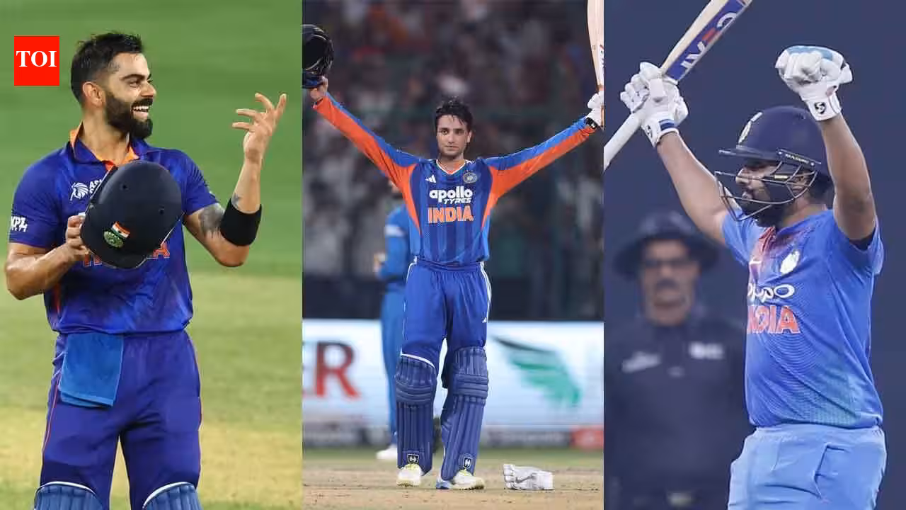 Rohit Sharma’s record broken; Virat Kohli’s equalled: List of Abhishek Sharma’s records after 30-ball century vs Afghanistan | Cricket News Rohit Sharma’s record broken; Virat Kohli’s equalled: List of Abhishek Sharma’s records after 30-ball century vs Afghanistan | Cricket News