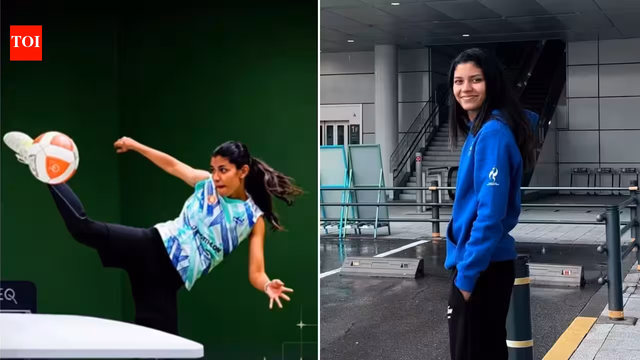 Quimcy Dsouza: Quimcy Dsouza’s Asian Games heartbreak: Indian teqball star falls short twice by a point for bronze | Asian Games 2026 News Quimcy Dsouza: Quimcy Dsouza’s Asian Games heartbreak: Indian teqball star falls short twice by a point for bronze | Asian Games 2026 News