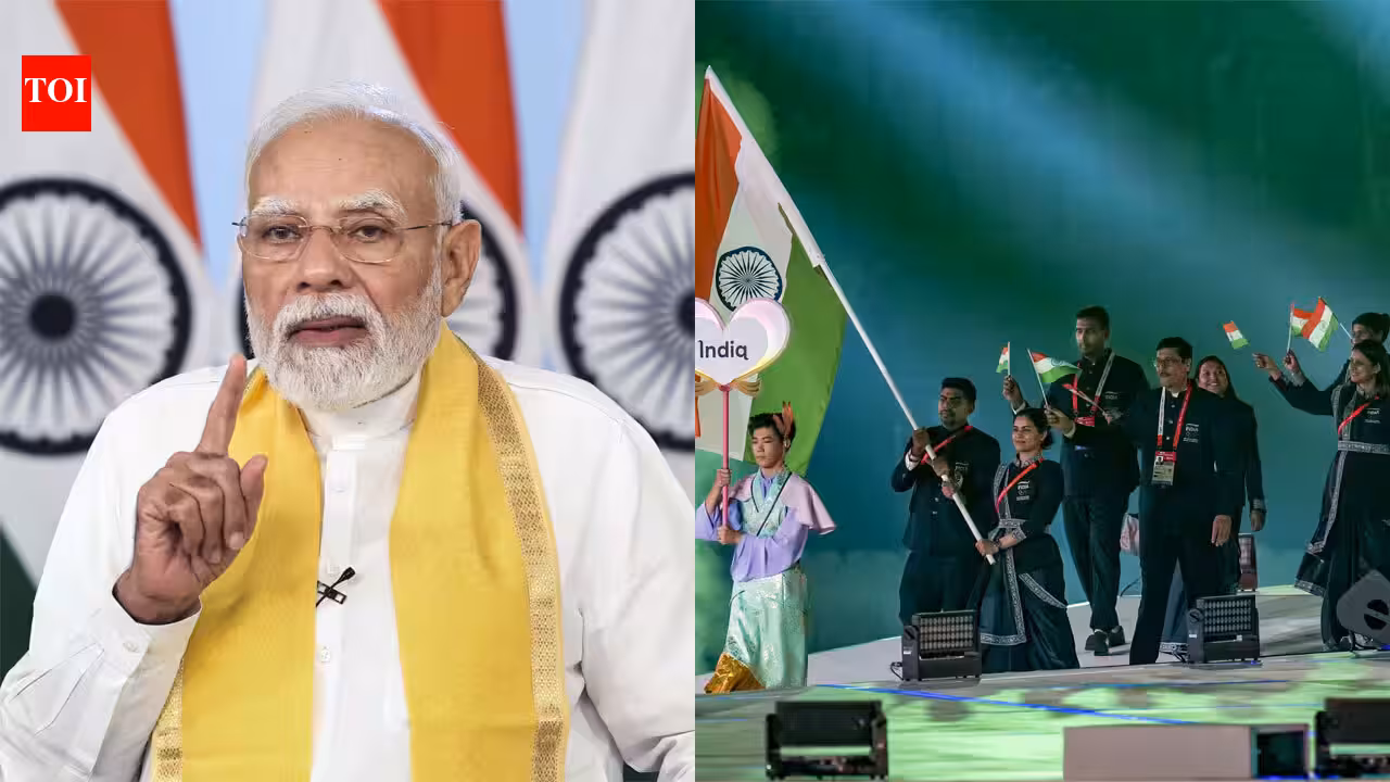 ‘Play well and shine’: PM Modi wishes Team India as Asian Games 2026 begins, medal hunt starts Sunday | Asian Games 2026 News ‘Play well and shine’: PM Modi wishes Team India as Asian Games 2026 begins, medal hunt starts Sunday | Asian Games 2026 News
