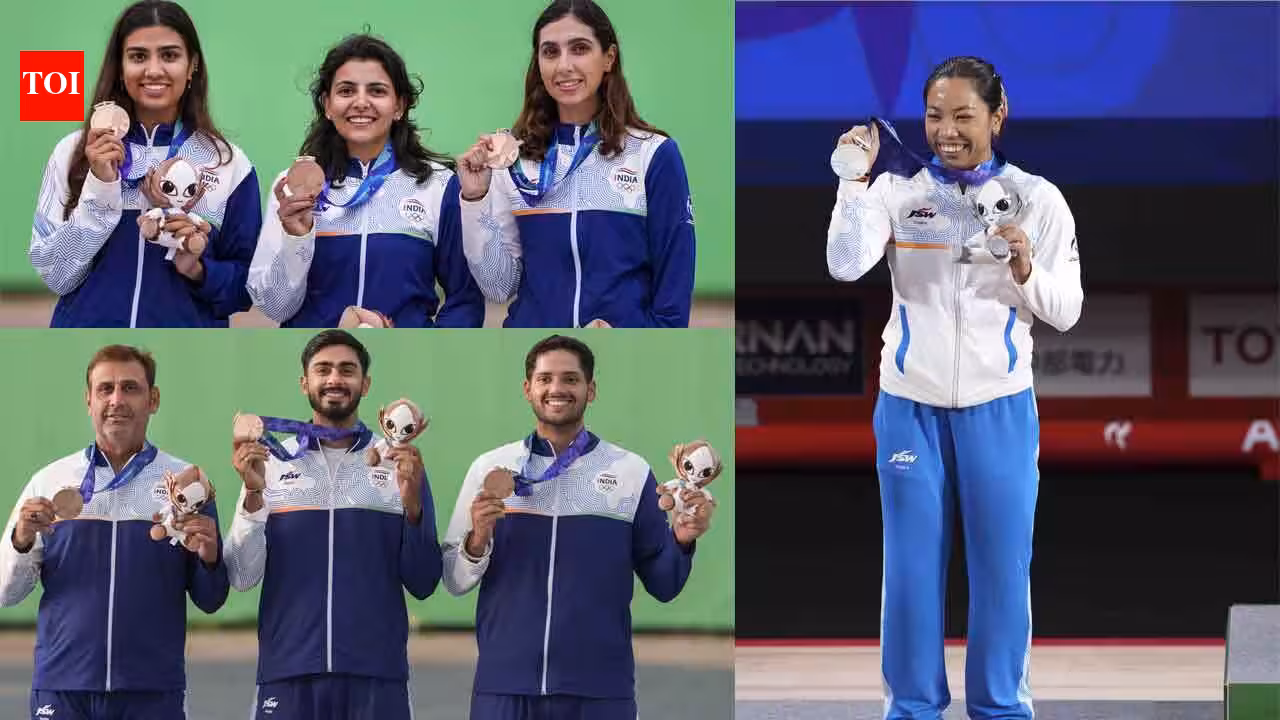 Asian Games 2026 Day 4: Mirabai Chanu ends Asiad medal wait; India win two skeet bronzes in shooting | Asian Games 2026 News Asian Games 2026 Day 4: Mirabai Chanu ends Asiad medal wait; India win two skeet bronzes in shooting | Asian Games 2026 News