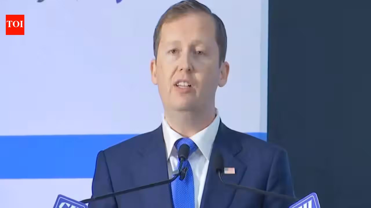 Sergio Gor: US ambassador to India Sergio Gor makes rare appearance at event hosted by Chinese envoy | India News Sergio Gor: US ambassador to India Sergio Gor makes rare appearance at event hosted by Chinese envoy | India News