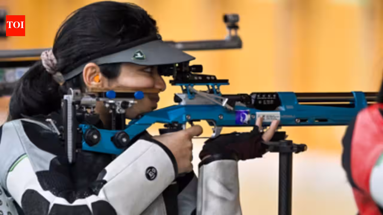 Asian Games: India clinch silver in women’s 50m rifle 3P; Tilottama, Vidarsa enter individual final | Asian Games 2026 News Asian Games: India clinch silver in women’s 50m rifle 3P; Tilottama, Vidarsa enter individual final | Asian Games 2026 News
