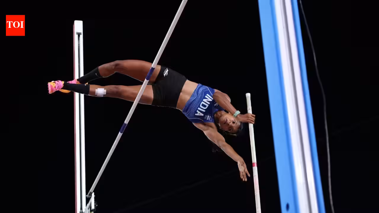 Baranica Elangovan scripts history, wins India’s first-ever pole vault medal at Asian Games | Asian Games 2026 News Baranica Elangovan scripts history, wins India’s first-ever pole vault medal at Asian Games | Asian Games 2026 News
