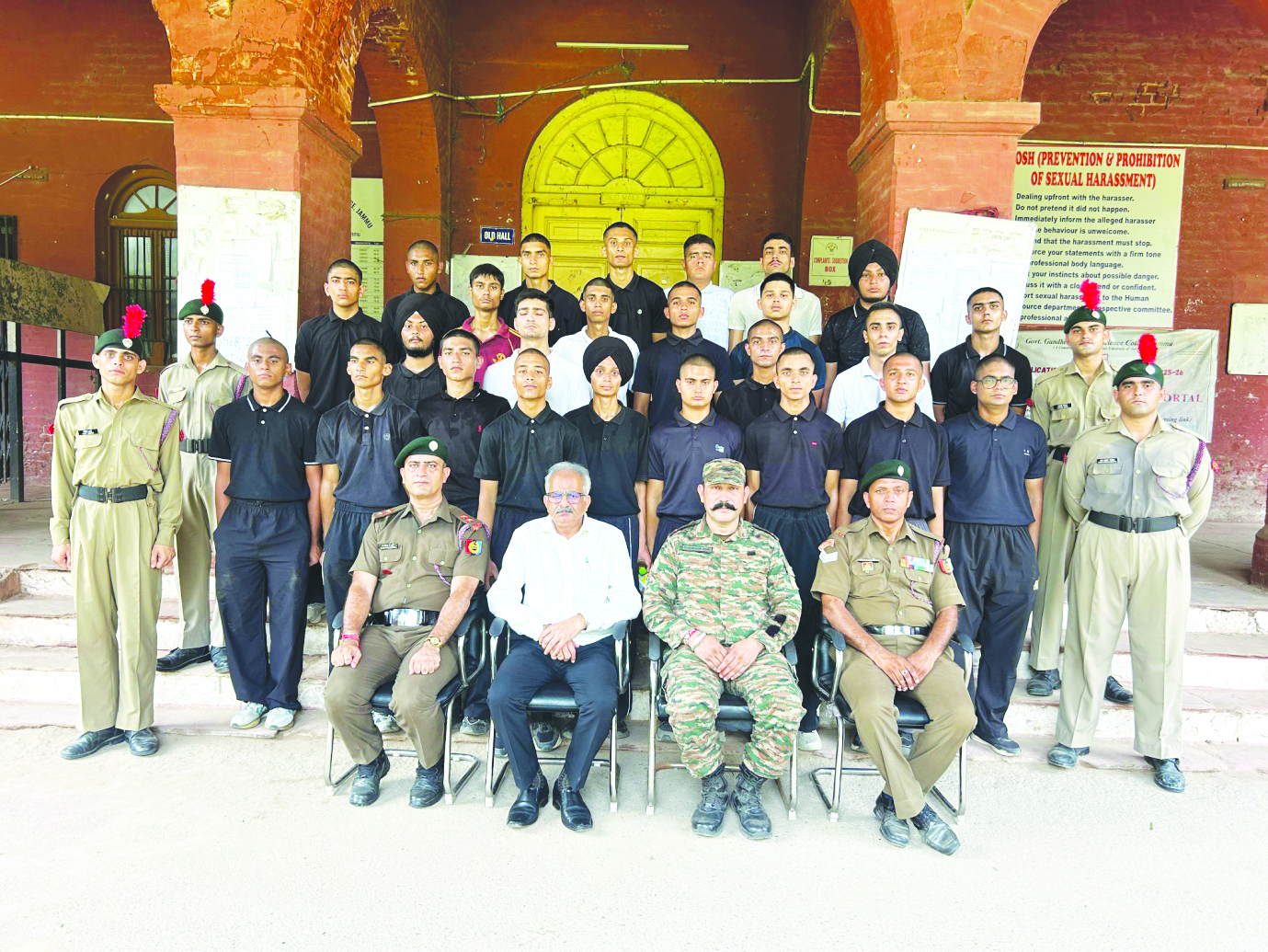 2 J&K BN NCC Unit of GGM Science College conducts First-Year Enrolment Drive and Training Session