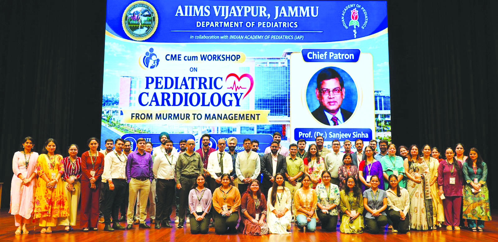 AIIMS Jammu hosts CME-Cum-Workshop on Paediatric Cardiology “From Murmur to Management”
