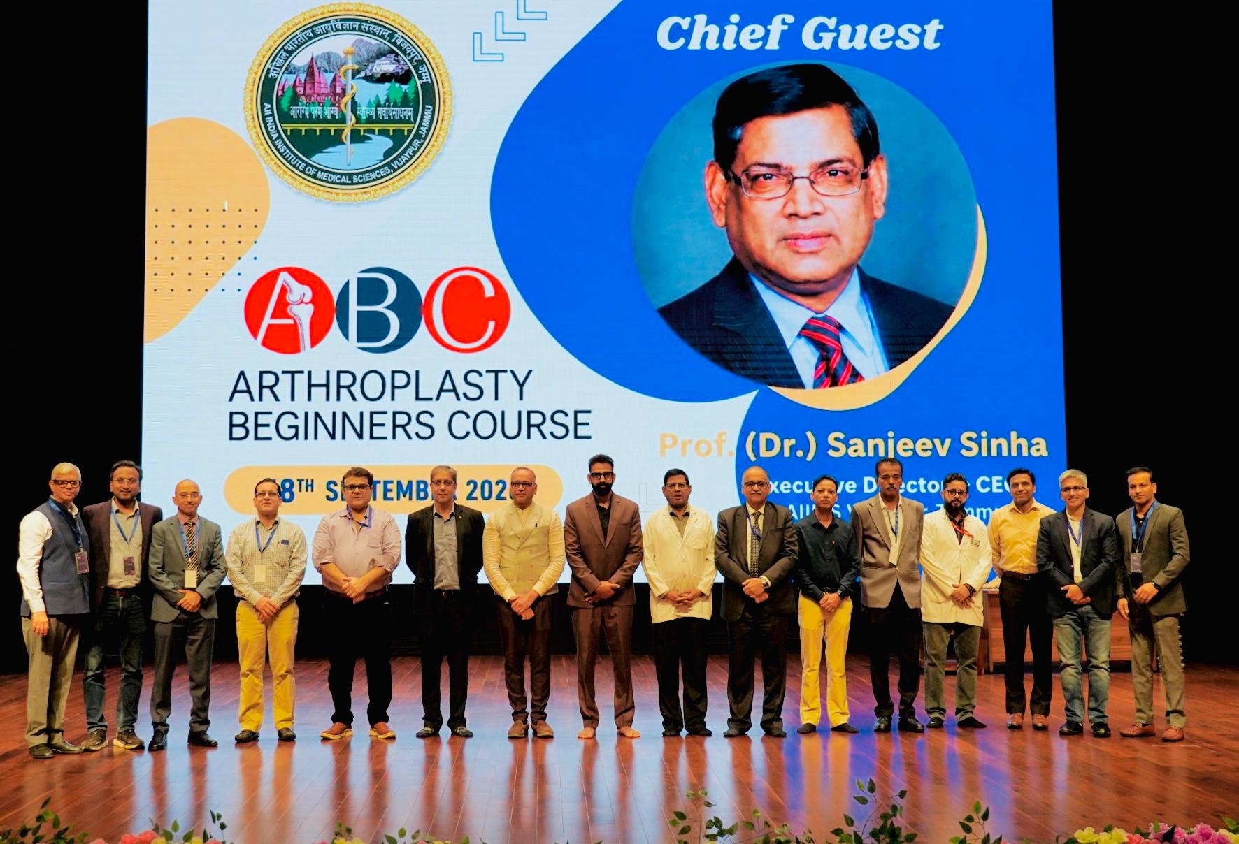 AIIMS Jammu hosts two-day Arthroplasty Beginners Course AIIMS Jammu hosts two-day Arthroplasty Beginners Course