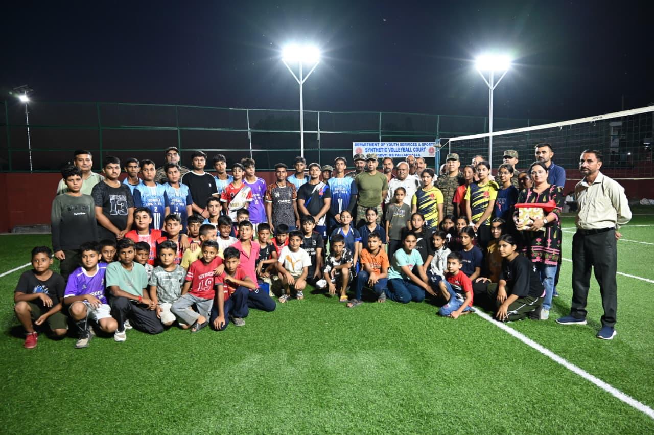 Army organizes friendly volleyball match for youth at Pallanwala