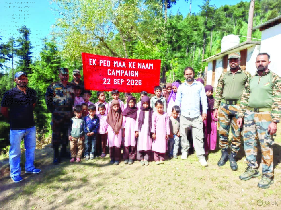 Army organizes ‘Ek Ped Maa Ke Naam’ campaign at Hanch Army organizes ‘Ek Ped Maa Ke Naam’ campaign at Hanch