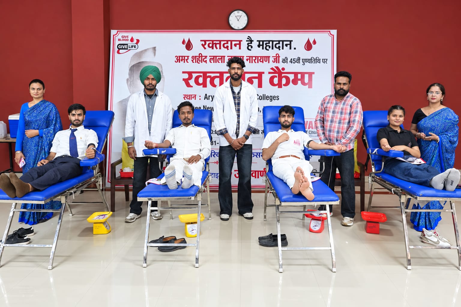 Aryans Group of Colleges organises Blood Donation Camp