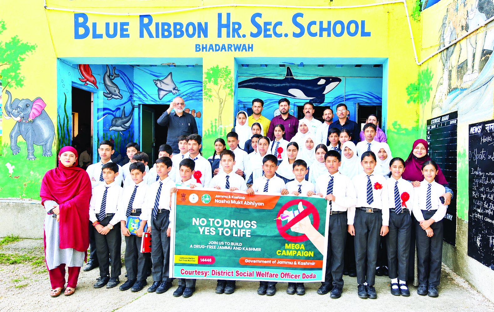 Bhaderwah School hosts intensive IEC Campaign under Nasha Mukt Abhiyaan