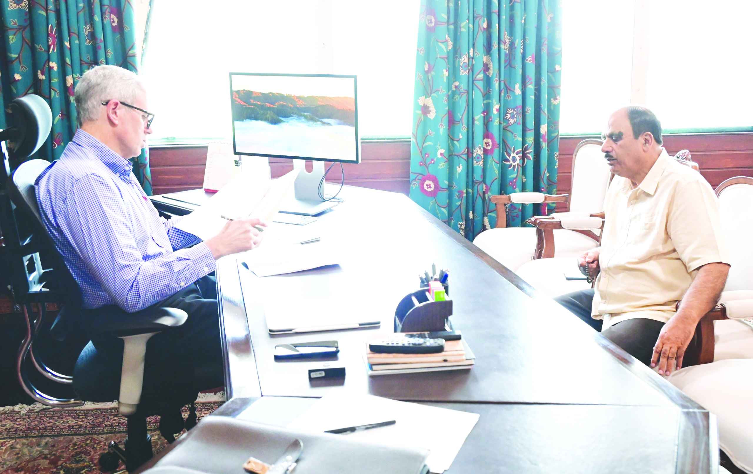 CM Omar Abdullah meets Legislators, other deputations at Civil Secretariat