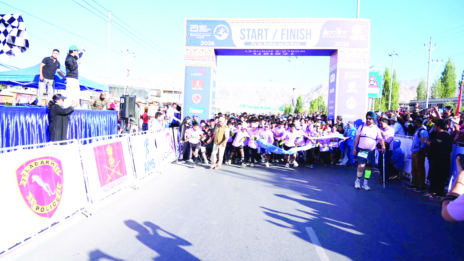 Chief Secretary flags off 5-Km ‘Run for Fun’ as Part of Ladakh Marathon 2026 Chief Secretary flags off 5-Km ‘Run for Fun’ as Part of Ladakh Marathon 2026