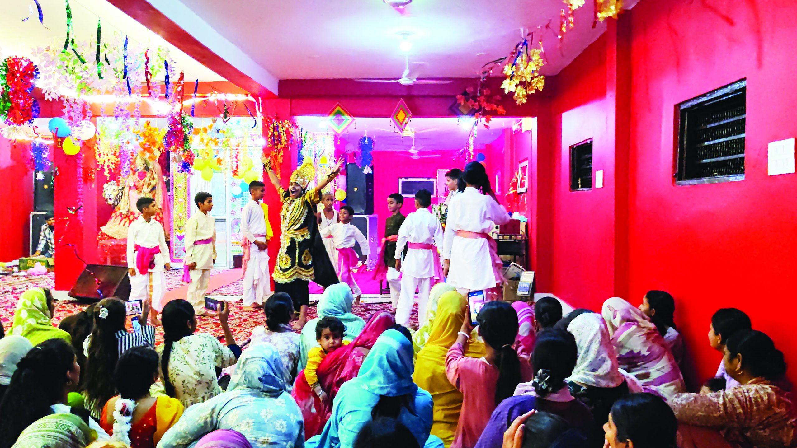 Children celebrate Shri Krishna Janmashtami with devotion in Ganyah Village