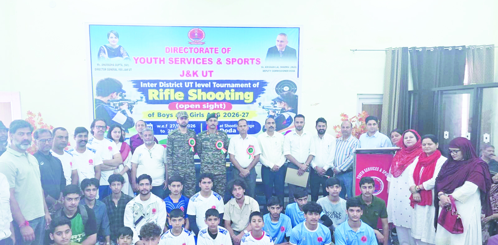 Colonel, Commanding Officer 10 RR, inaugurates UT-level rifle shooting competition in Doda