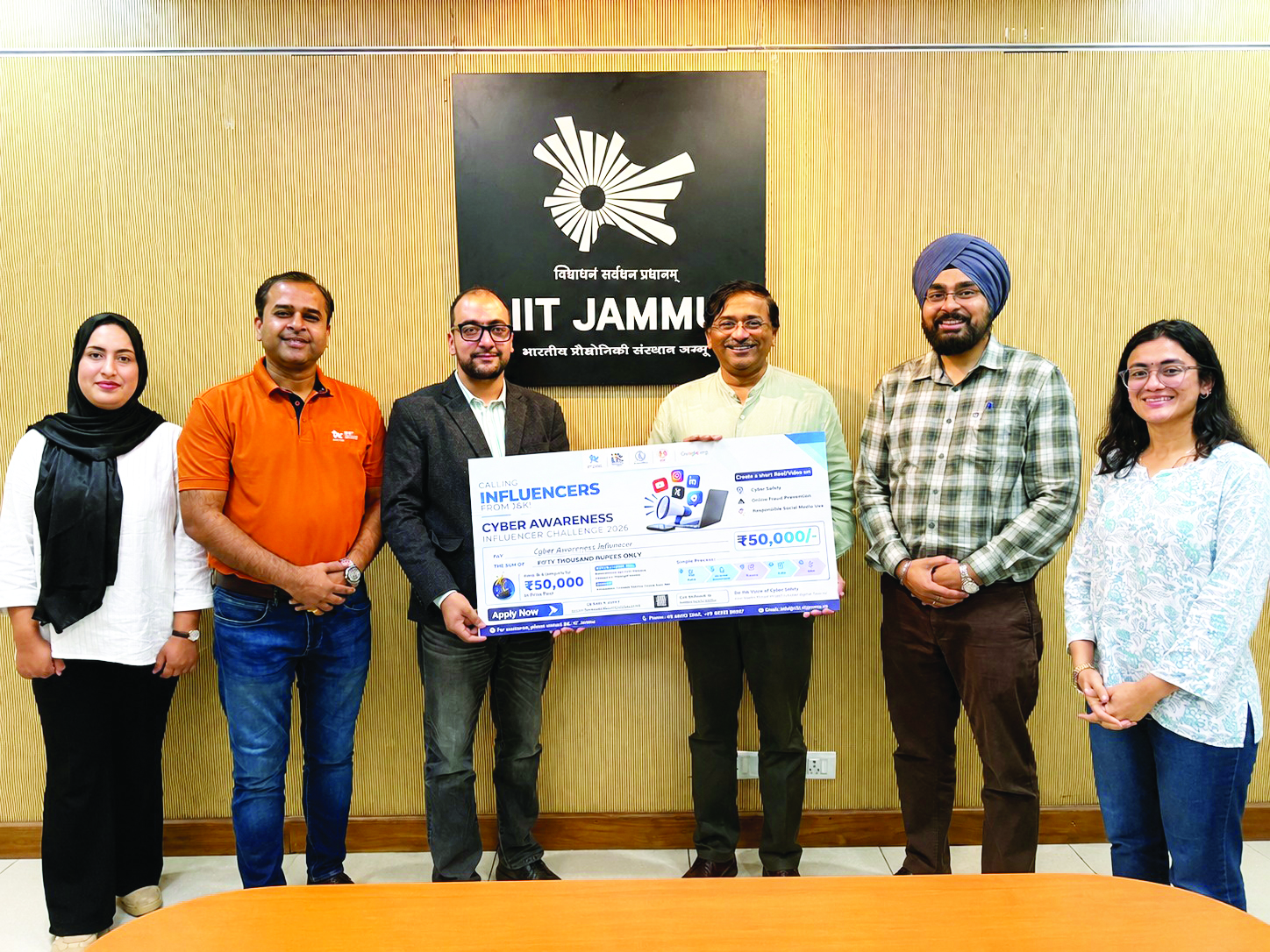 Director IIT Jammu launches social media influencer programme to take cyber awareness to millions across J&K