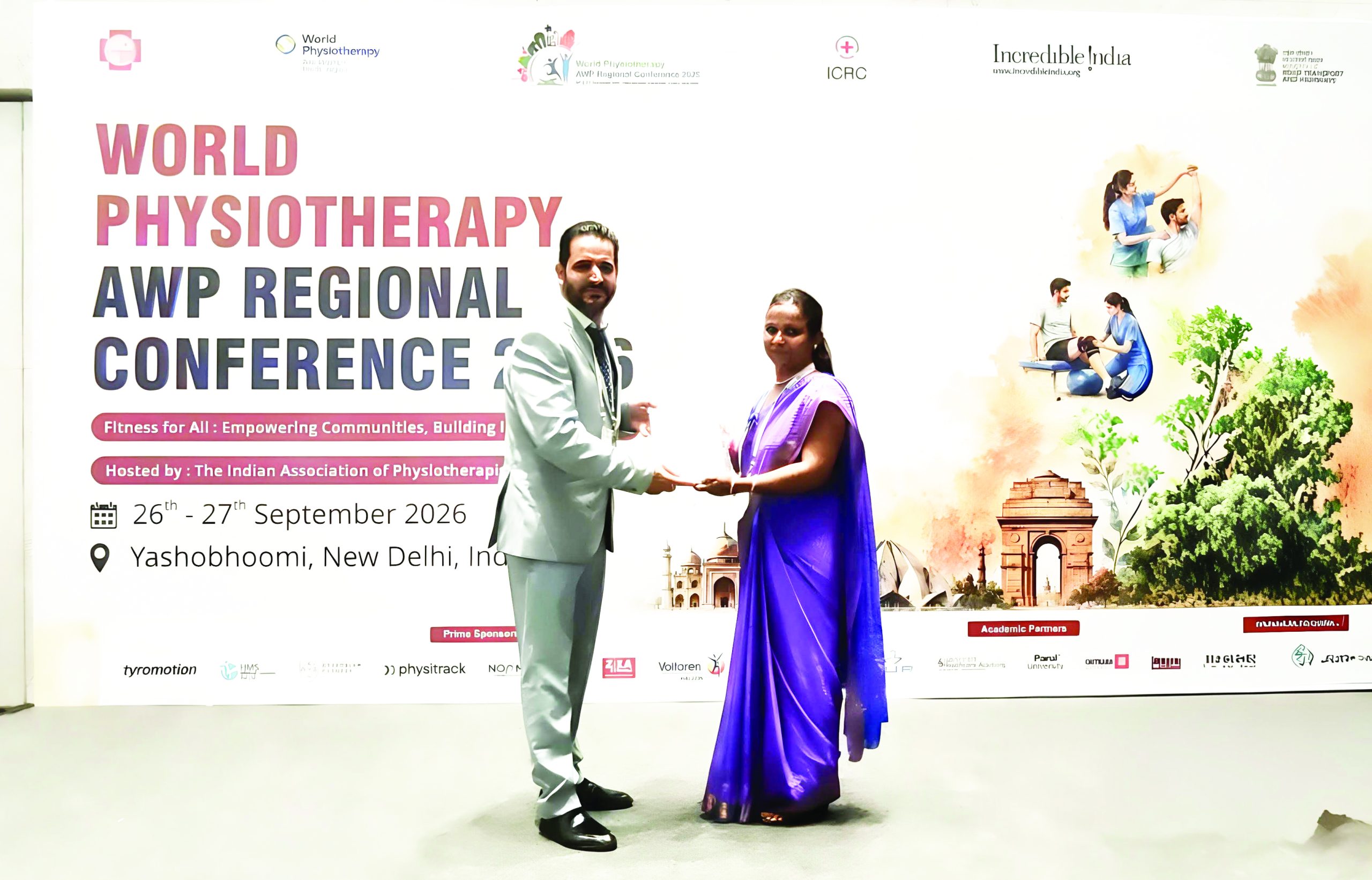 Dr Irfan Lone honoured with Young Achievers Award at World Physiotherapy Asia-Pacific Conference Dr Irfan Lone honoured with Young Achievers Award at World Physiotherapy Asia-Pacific Conference
